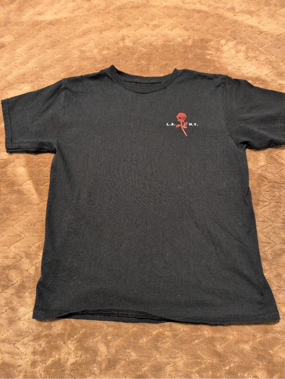 9TH LIFE Black Cotton Graphic T-Shirt XL Youth